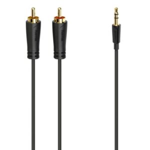 Hama 3.5mm Jack Plug to 2x RCA Plugs, Gold-plated, 1.5 Metre - Image 1