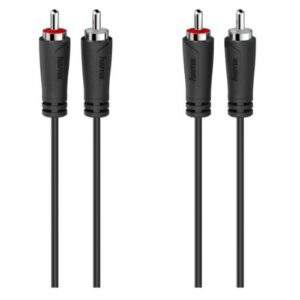 Hama 2x RCA Plugs to 2x RCA Plugs, 3 Metre - Image 1