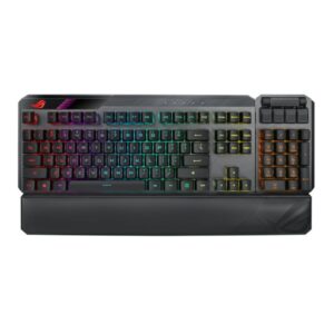 Asus ROG CLAYMORE II RGB Mechanical Gaming Keyboard w/ PBT Keycaps, Wired/Wireless, RX Red Mechanical Switches, Fully Programmable Keys, Detachable Numpad & Wrist Rest - Image 1