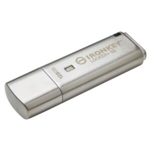Kingston 128GB IronKey Locker+ 50 Memory Pen, USB-A 3.2 Gen1, FIPS 197-certified, XTS-AES 256-bit Encrypted w/ Auto USBtoCloud Backup, R/W 145/115 MB/s - Image 1