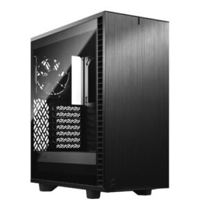 Fractal Design Define 7 Compact (Light TG) Gaming Case w/ Light Tint Glass Window, ATX, 2 Fans, Sound Dampening, Ventilated PSU Shroud, USB-C - Image 1