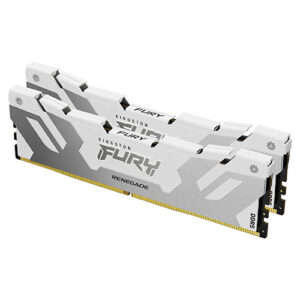 Kingston Fury Renegade 32GB Kit (2 x 16GB), DDR5, 8000MHz, CL38, 1.45V, ECC, XMP 3.0, PMIC, DIMM Memory, White - Image 1
