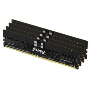 Kingston Fury Renegade Pro XMP 128GB Kit (4 x 32GB), DDR5, 6800MT/s, CL34, 1.4V, Overclockable, ECC, Intel XMP, RDIMM Server-Class Memory - Image 1